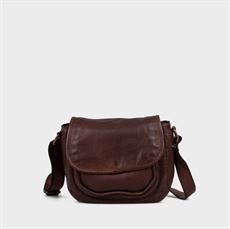 MONTANA TASKE, SIDNEY CROSSBODY, LEATHER BROWN